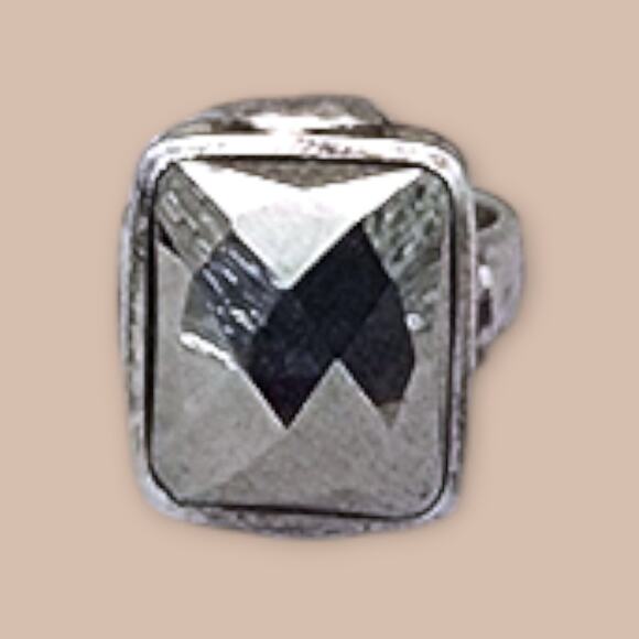 Retired Silpada R1999 “Pyrite Spark” Sterling Silver Ring – Size 5 Made in India - Picture 9 of 11